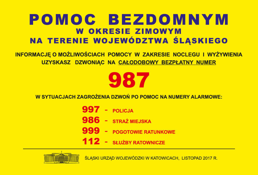 Plakat Pomoc Bezdomnym 2017