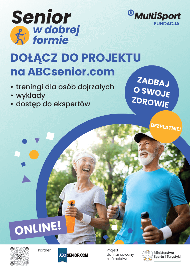 Plakat programu Senior w dobrej formie